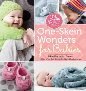 book cover with babies wearing knitted clothes